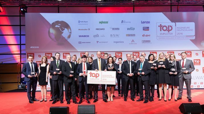 SMA Solar Technology AG Certified as Top Employer for Engineers 2016